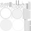 Collezione di luci multiple glamour minimaliste