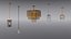 Collezione di luci multiple glamour minimaliste