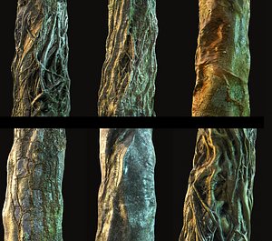 Jungle Tree Bark Pack 7