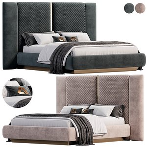 Lion karyola bed by Area mobilya 3D model