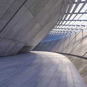 3D Futuristic Interior 24 model