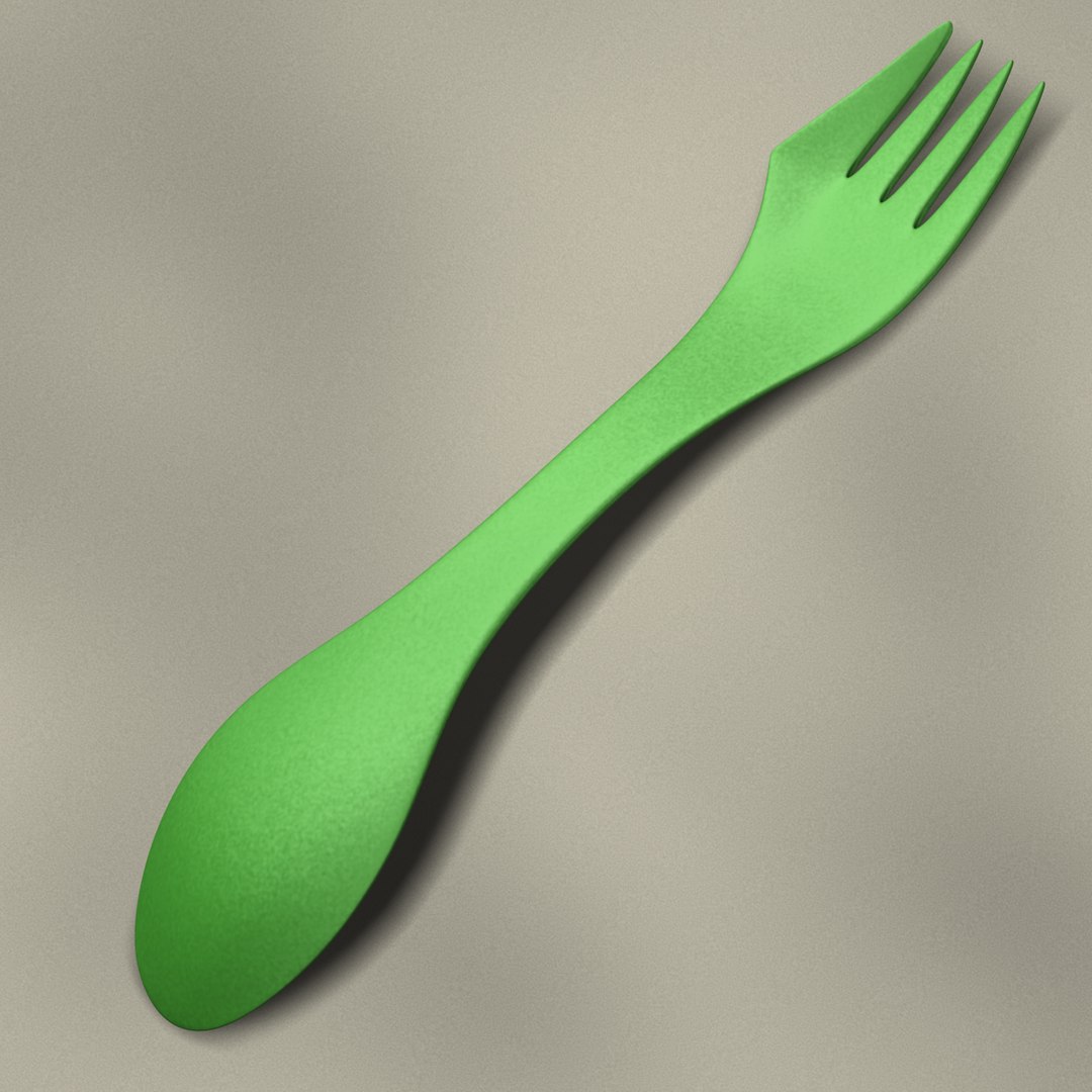 3d Model Camping Spork