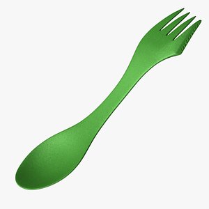 3d model camping spork