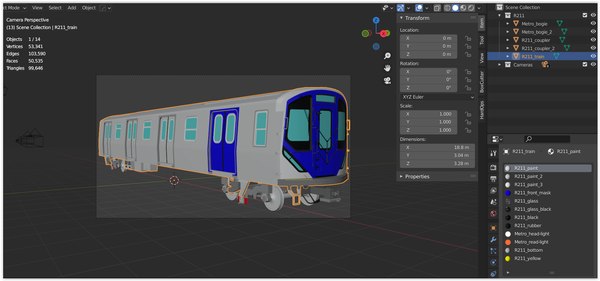 NYC R211 subway car 3D model - TurboSquid 1811262