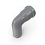 Grey 90 Degree PVC Pipe