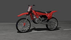 3D model motorcycle cross blend FBX