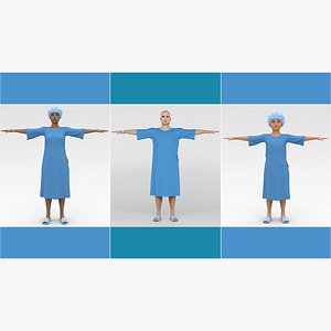 Patients in Blue Gown Collection