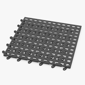 Plastic Garage Floor Tile Grey
