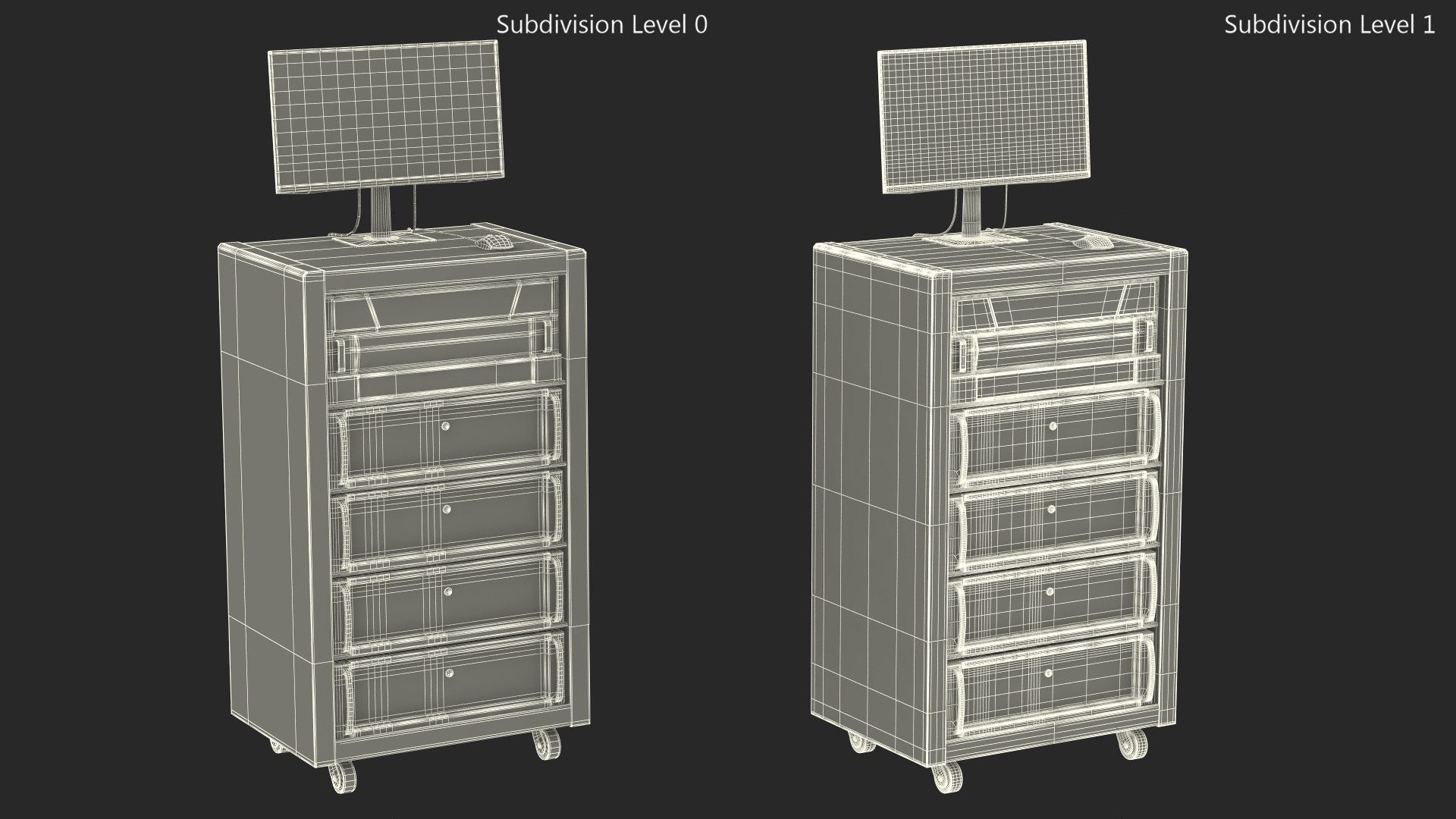 Server Rack With Computer And Monitor Model - TurboSquid 2295985