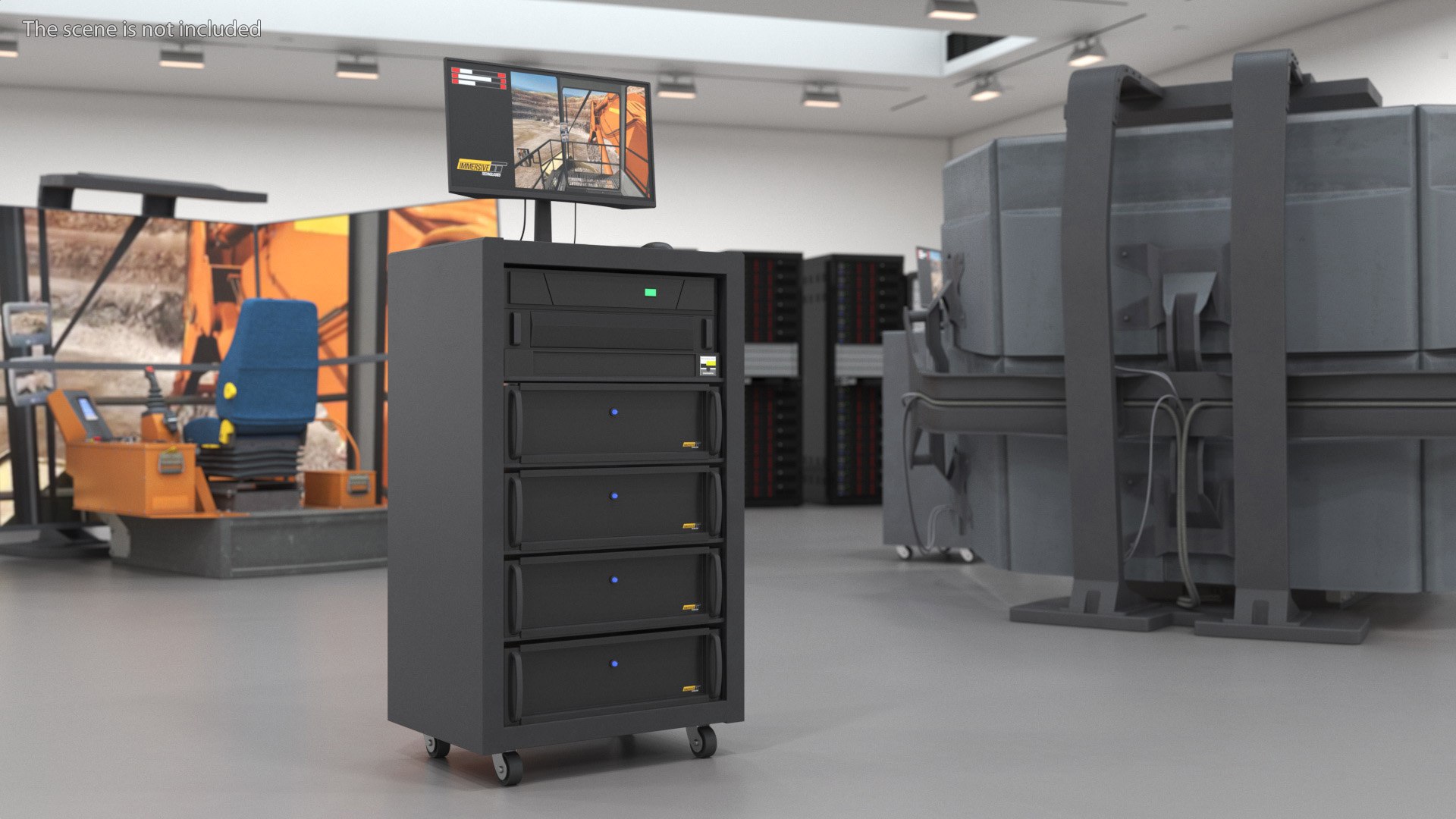 Server Rack With Computer And Monitor Model - TurboSquid 2295985
