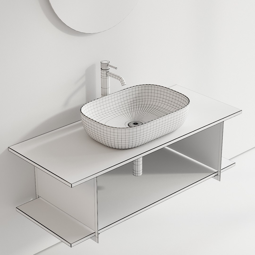 Vanity Slide Unit Washbasin Model - TurboSquid 1594503