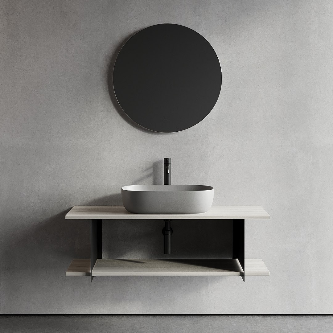 Vanity Slide Unit Washbasin Model - TurboSquid 1594503