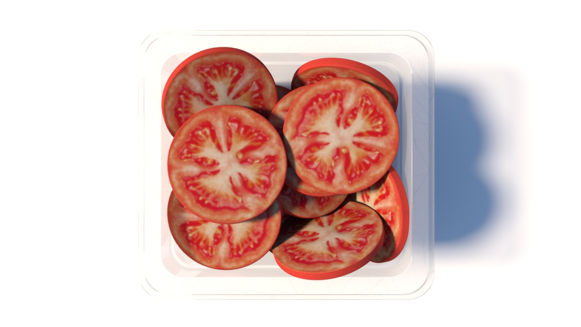 3D Sliced Tomatoes Bin Model - TurboSquid 1325773