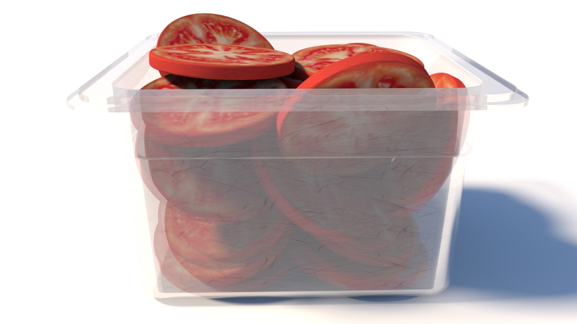 3D Sliced Tomatoes Bin Model - TurboSquid 1325773