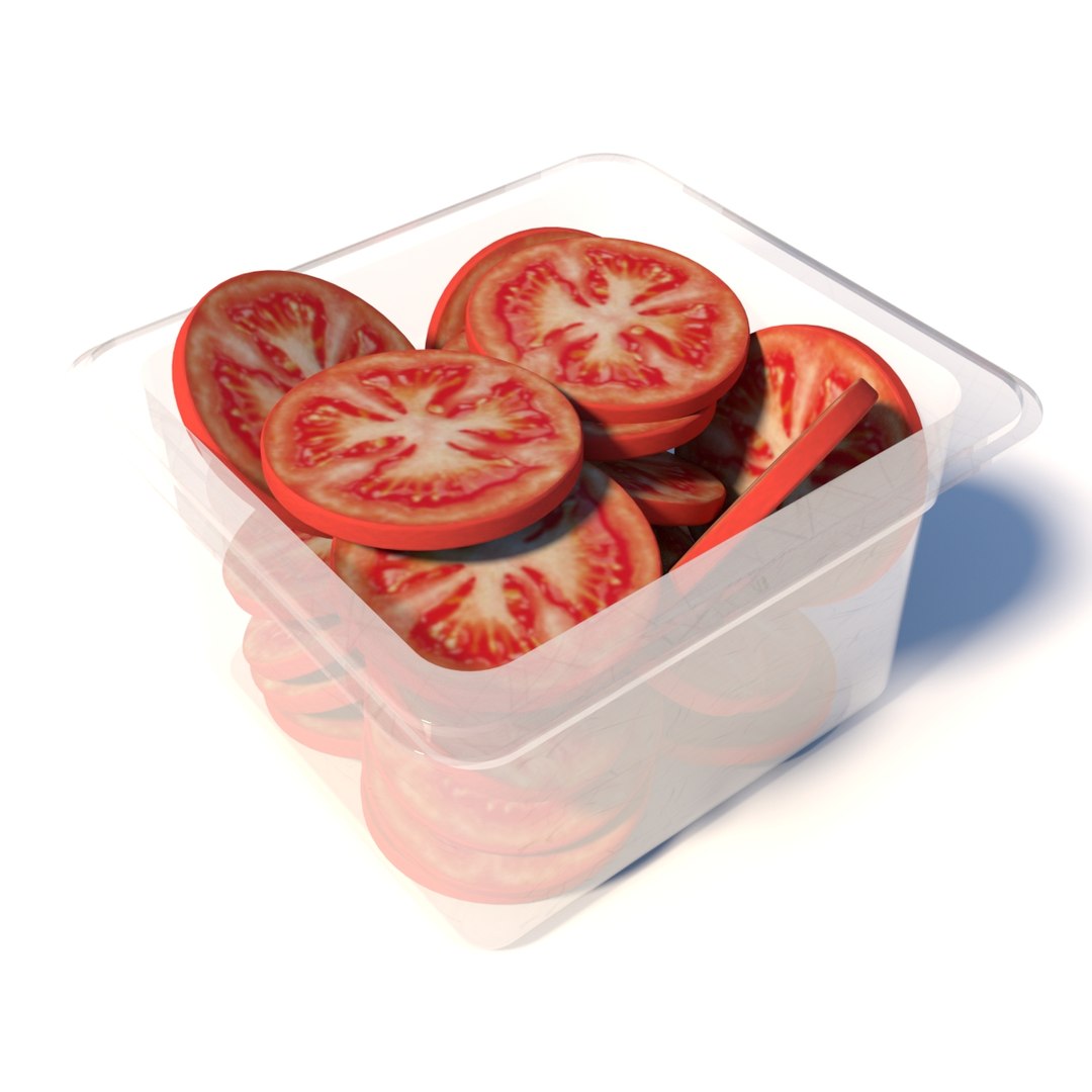 3D Sliced Tomatoes Bin Model - TurboSquid 1325773
