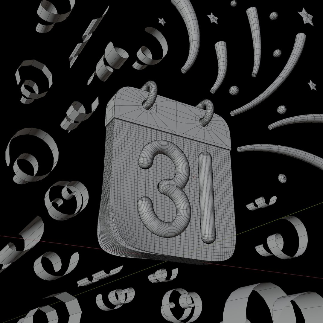 3D New Year Calendar model https://p.turbosquid.com/ts-thumb/Pj/4zmgfH/i4/calendarwireframe/jpg/1764555978/1920x1080/fit_q87/b45b9c316cfd327f3ea3e80ab8b7711f3ad4822d/calendarwireframe.jpg