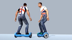 Hover Board Animations 3D model