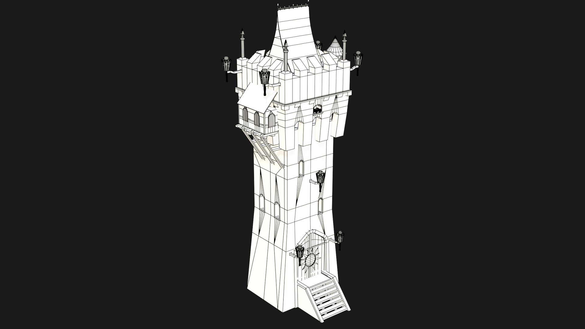 3D Castle Watch Tower 01 All PBR Unity UE Textures Included https://p.turbosquid.com/ts-thumb/Pj/B10F5n/34/defencetower_wireframe04/jpg/1681218569/1920x1080/fit_q87/9c1247cde6a950d6472240ce60986e443adff274/defencetower_wireframe04.jpg