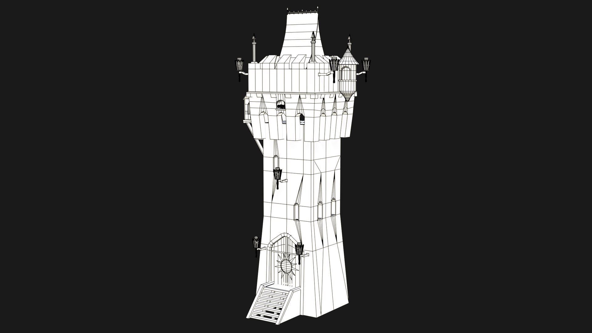 3D Castle Watch Tower 01 All PBR Unity UE Textures Included https://p.turbosquid.com/ts-thumb/Pj/B10F5n/Rx/defencetower_wireframe01/jpg/1681218562/1920x1080/fit_q87/c55accd0c46eab5fe96643a524fc88d2bf7477a1/defencetower_wireframe01.jpg