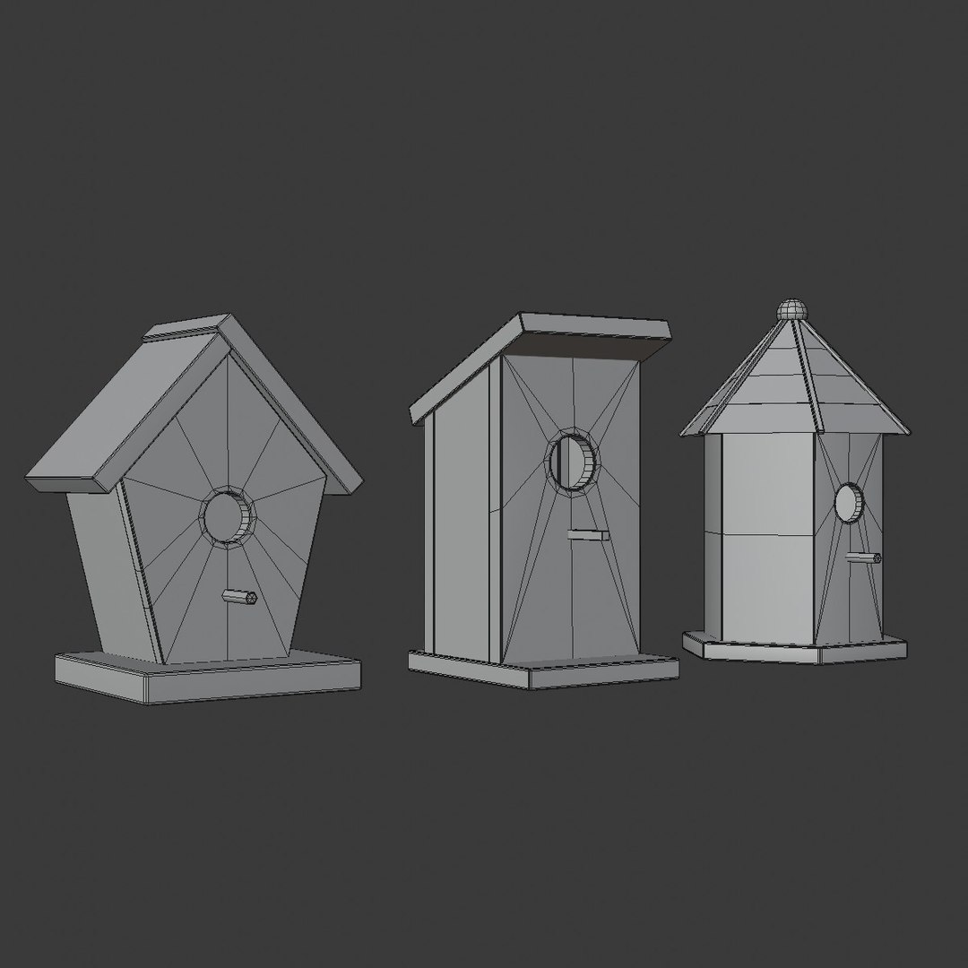 3D Birdhouses Outdoor Model - TurboSquid 1504521