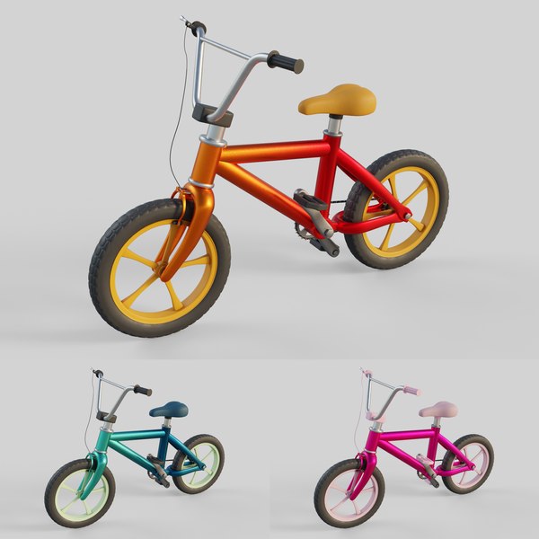 modelo 3d Cartoon Bike PBR TurboSquid 2024181