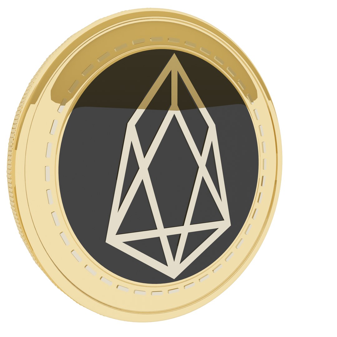 3D Eos Cryptocurrency Gold Coin Model - TurboSquid 1855956