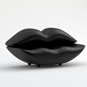Lips Sofa Black model