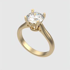 Classic Solitaire Engagement Ring JDBCo model