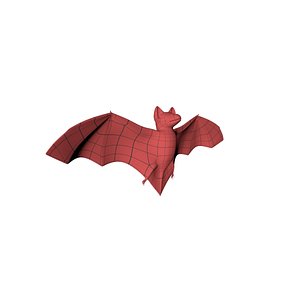 3d model of base mesh bat