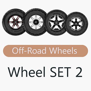 road wheel set 2 3d obj