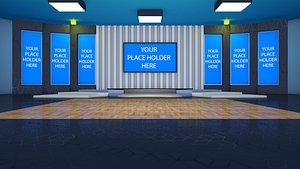virtual set tv studio