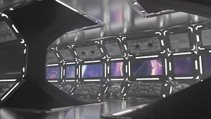3D Sci-fi Kitbash air panels