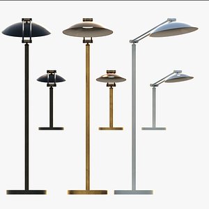 Vintage lamps - interior arch viz models 3D