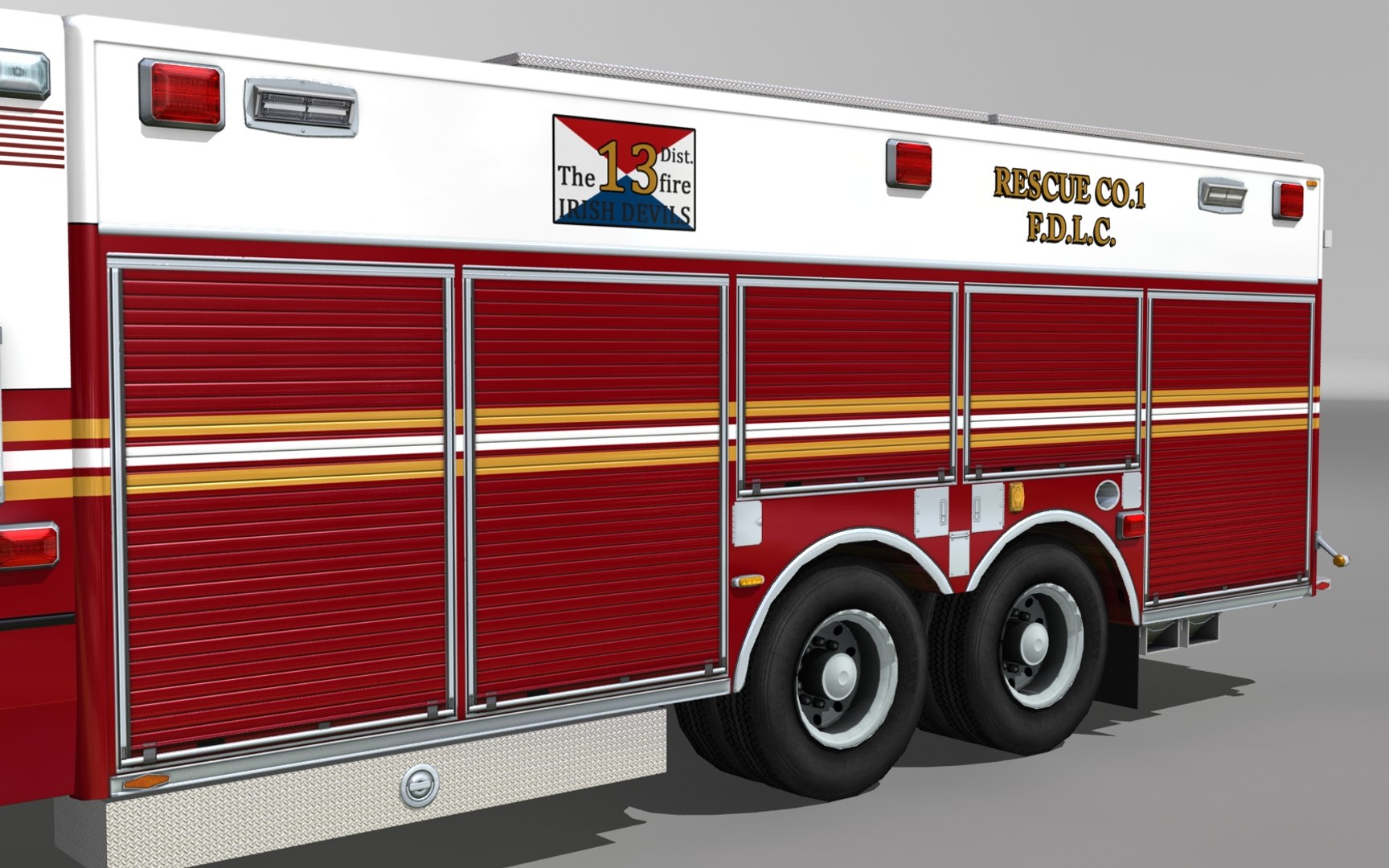 Heavy Rescue Truck 3D Model - TurboSquid 1442602