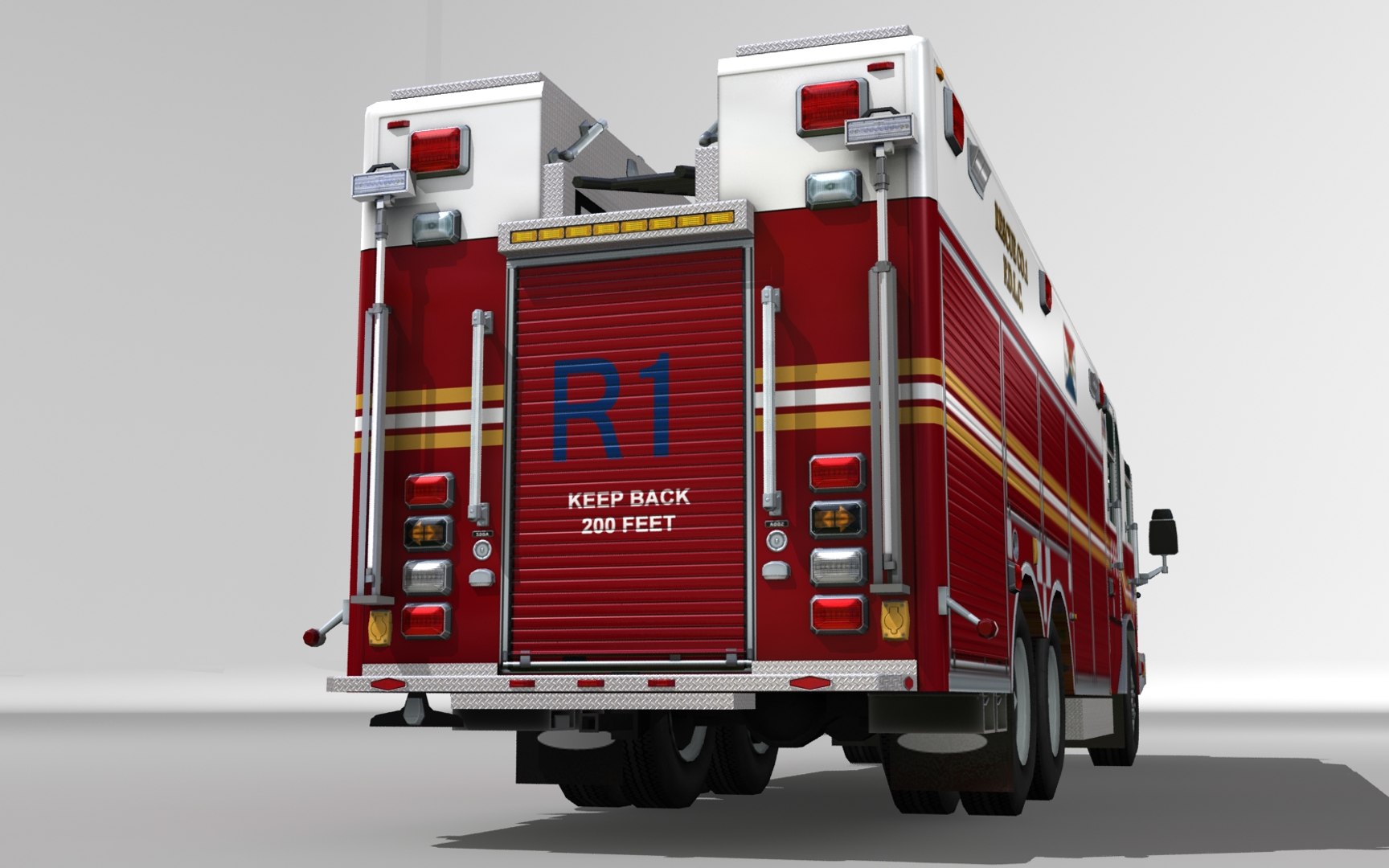 Heavy Rescue Truck 3D Model - TurboSquid 1442602
