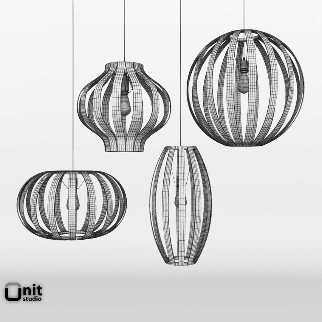 Bentwood Pendant West Elm Model TurboSquid 1269129