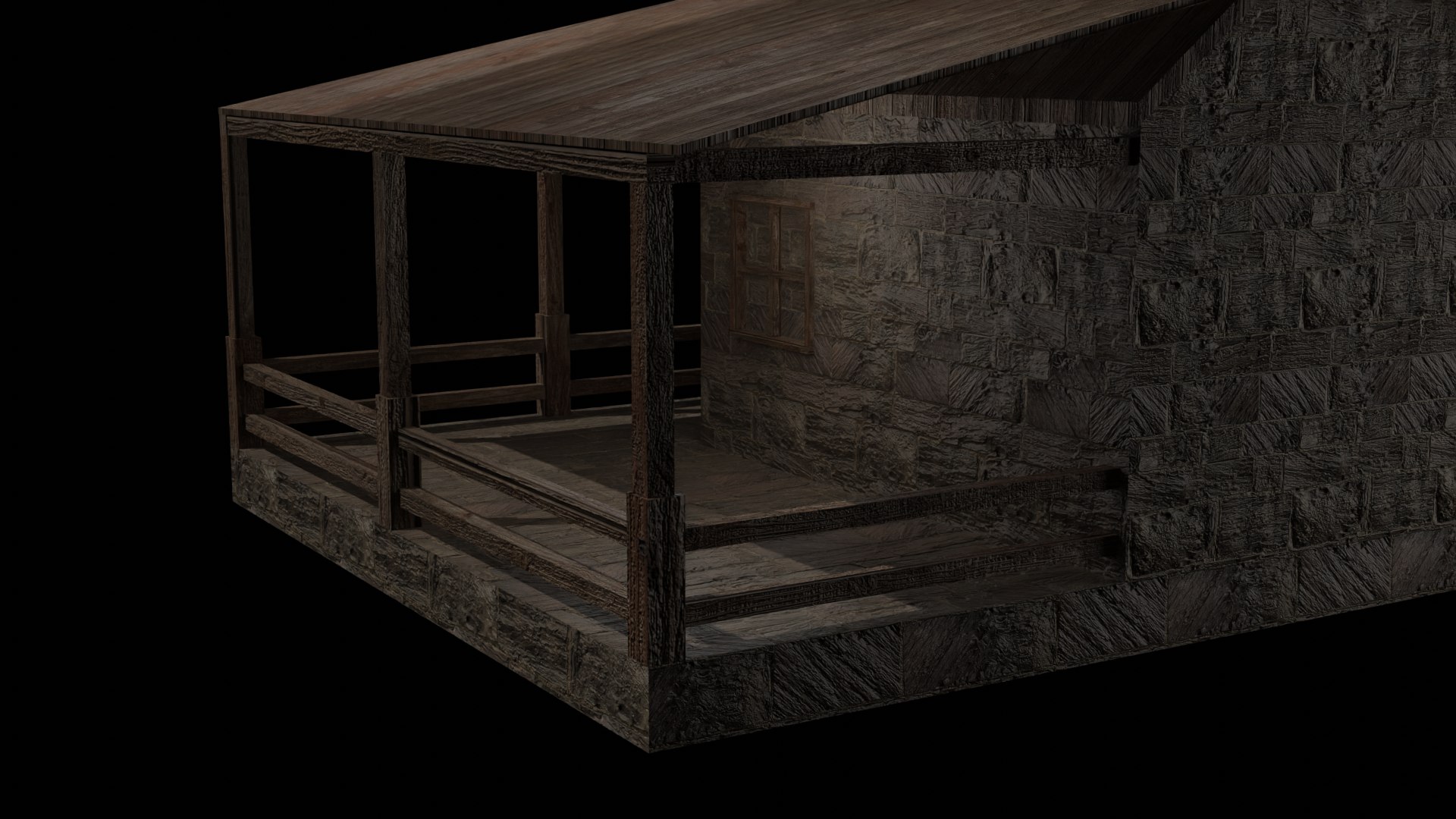 Free STONE HOUSE 3D Model - TurboSquid 2057538