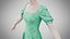 Vestido tamanho 27 Médio Azul-turquesa com estampa