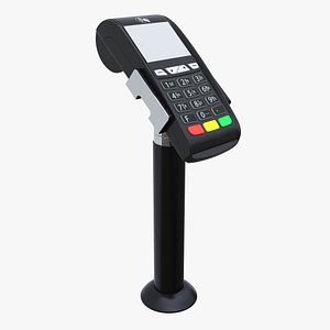 3D Universal Credit Card POS Terminal 02 with Stand