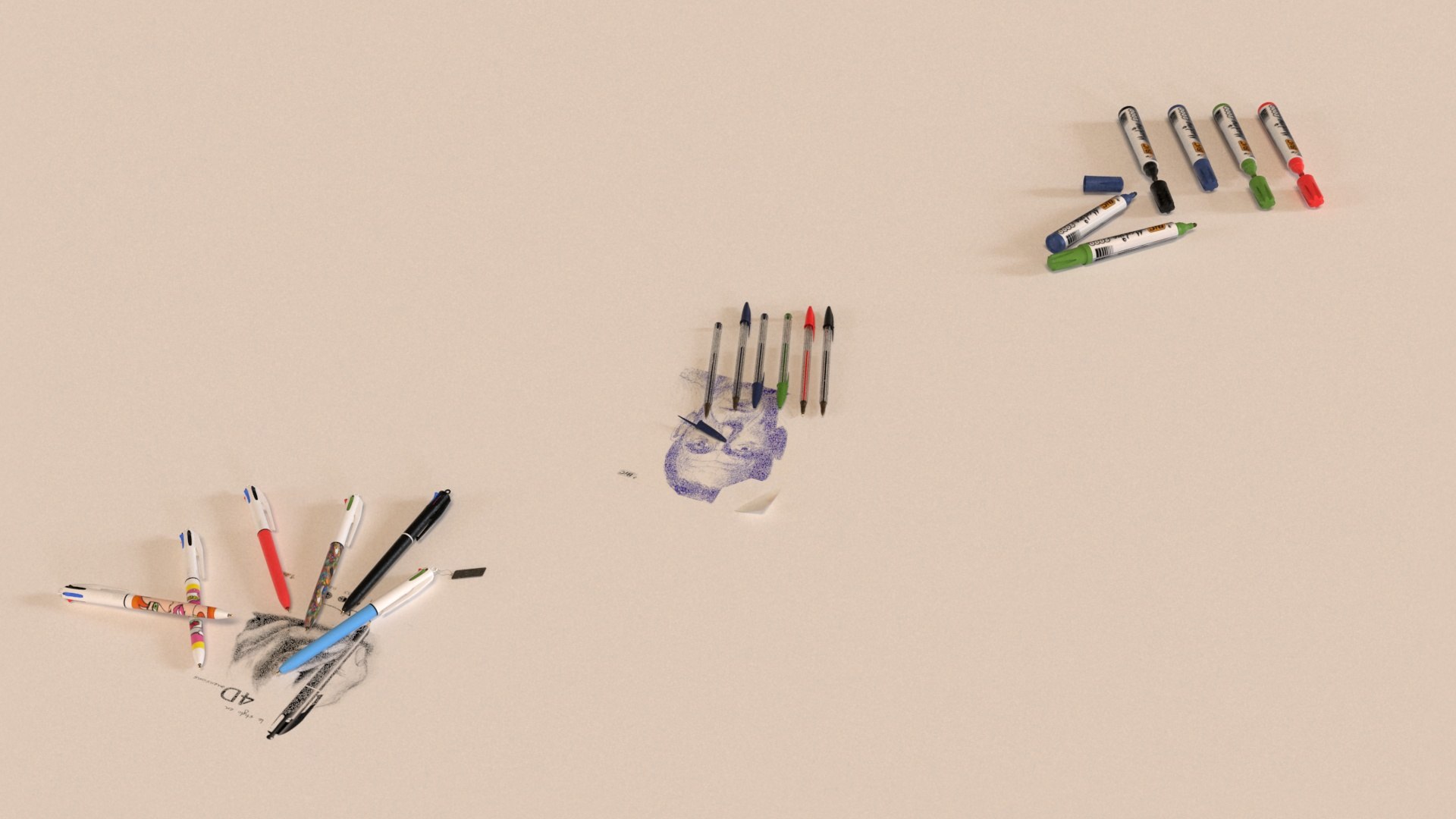 Pen BIC Model - TurboSquid 2198371