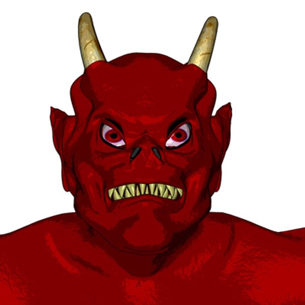 3d realistic devil