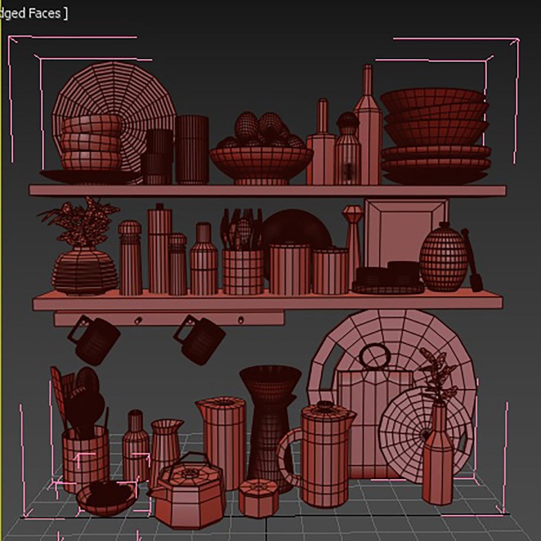 Kitchen Accessories 3D Model - TurboSquid 2040901