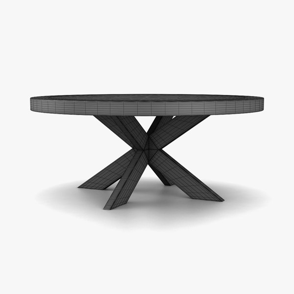 3D Restoration Hardware 1960s French XBase Table TurboSquid 1961473