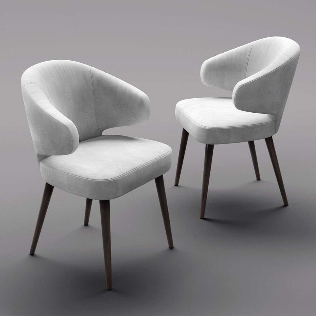 3D model minotti aston chair - TurboSquid 1499681