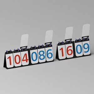 3D model Sports Basketball Football Soccer Scoreboard