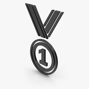 Black Symbol Award Medal 3D model