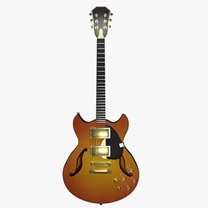 sunrise  electric guitar 3D model