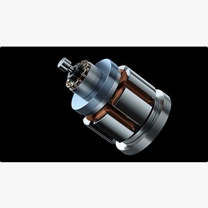Starter electric motor 3D