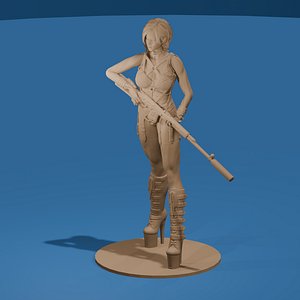 Sexy Post Apocalypse Sniper Woman