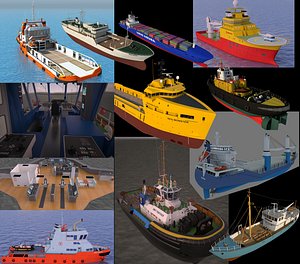 11 ships various 3d max
